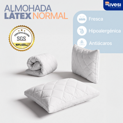 Almohada Rivesi Home de trozos de latex Normal
