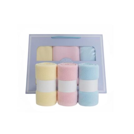 Pack x3 Toallas Faciales para Bebé de Bambú - Antibacterianas y Hipoalergénicas (Tecnología Látex)