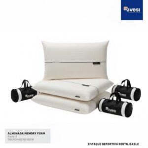 Pack de 3 Almohadas Memory Foam